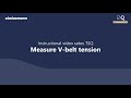Steinemann Satos TSQ Instructional Video Measure V Belt Tension