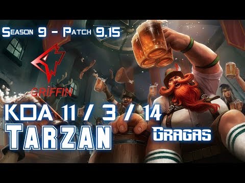 GRF Tarzan GRAGAS vs SEJUANI Jungle - Patch 9.15 KR Ranked