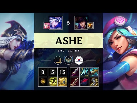 Ashe ADC vs Caitlyn - KR Challenger Patch 25.21