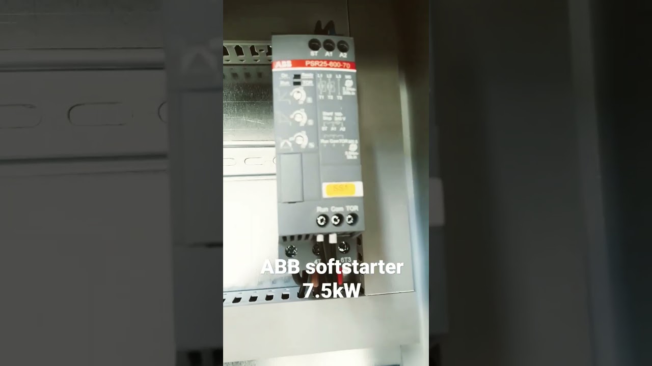 How to wire ABB Softstarter panel