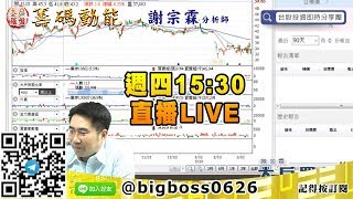 【大戶羅盤籌碼動能】 #謝宗霖0312，週四15:30直播LIVE (圖)