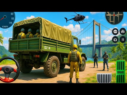 Army Truck Driving Simulator - US Military Transport Mission Gameplay 3D - Android Gameplay #02 