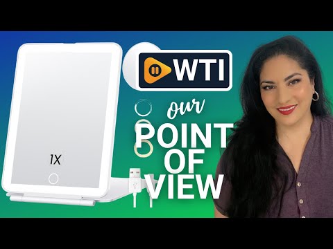 Rechargeable Makeup Mirror for Travel - WTI product video review