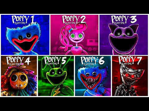 Poppy Playtime: Chapter 1, 2, 3, 4, 5, 6 & 7 FULL GAMEPLAY WALKTHROUGH & ENDING | Poppy: 5 Fangames