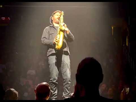 Roger Waters saxophonist. This Is Not A Drill. Seamus Blake 9/27/2022 crypto.com arena, Los Angeles.