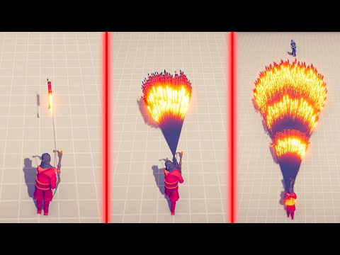 EVOLUTION OF FIREWORK ARCHER GOD - Totally Accurate Battle Simulator TABS