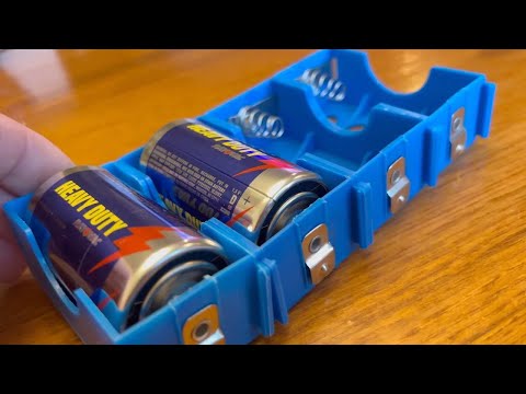 D Cell Battery Holder