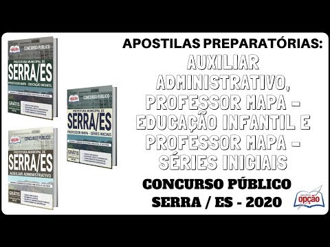 Apostilas Concurso Público Prefeitura Municipal de Serra / ES - 2020 (Apostilas Opção)