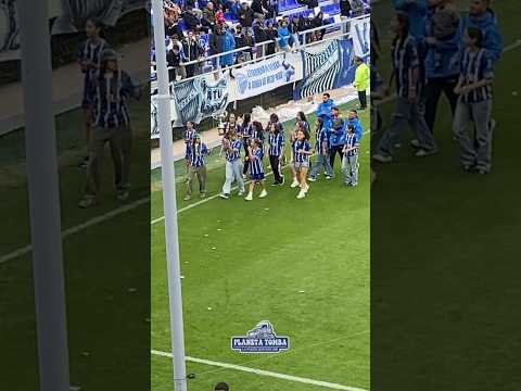 🏆El reconocimiento al plantel femenino de Godoy Cruz en el Feliciano Gambarte tras el bicampeonato.