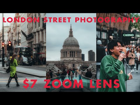 Testing the CHEAPEST CAMERA LENS | London POV Street Photography