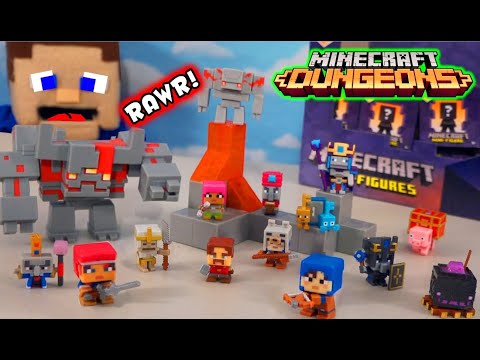 Minecraft Dungeons Redstone Monstrosity ATTACKS!! Playset Battle Series 20 Mini Figures Toys