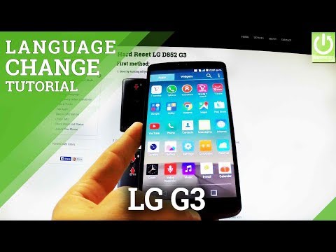 How to Change Language in LG D852 G3 - Available Languages in LG