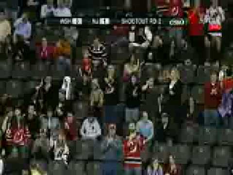 Zach Parise Shootout Goal vs Washington Capitals - Jose Theodore