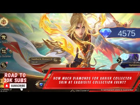 HOW MUCH 💎/DIAMONDS FOR XAVIER COLLECTOR SKIN IN NEW EXQUISTIVE COLLECTION EVENT | MLBB