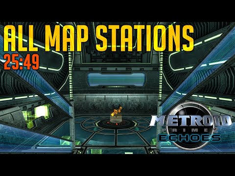Metroid Prime 2: Echoes - All Map Stations Speedrun in 25:49