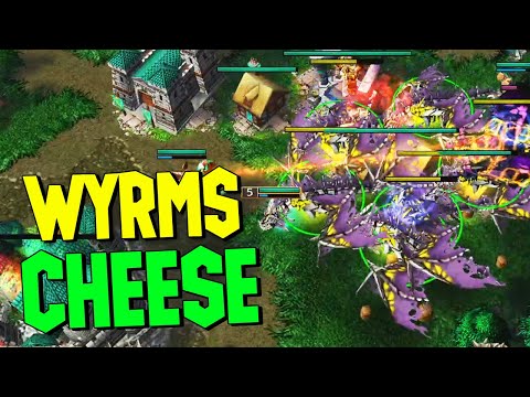 Wyrm Cheese Cause I Suck at Undead! (4v4 Northshire LV) | Warcraft 3