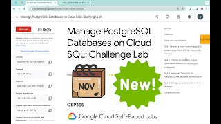 Manage PostgreSQL Databases on Cloud SQL: Challenge Lab || #qwiklabs  #GSP355  [With Explanation🗣️]