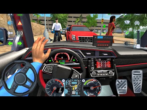 New Taxi Driver 2026 - Civic Car City Driving Game - Taxi Simulator Evolution! Car Android Gameplay