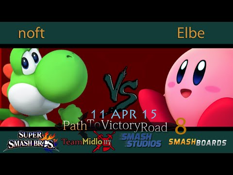 PTVR8 - noft (Yoshi) Vs. Elbe (Kirby) SSB4 Tournament Loser Semi-Finals Smash 4 Wii U