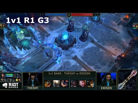 TheShy Draven vs Exosen Irelia | 1vs1 Round 1 2019 All-Star Las Vegas | LPL vs LST