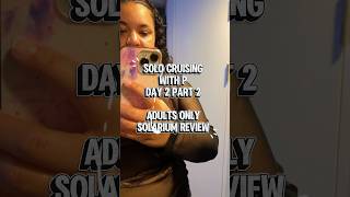 Solarium Adults only area and Solarium Bistro review on Quantum of the Seas #solotravel #cruiseship