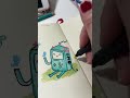 Cute BMO Doodles Art Drawing Sketchbook Adventuretime Bmo Fanart Coloring
