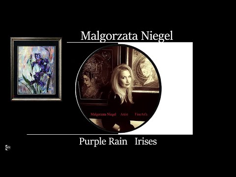 ◾ The Irises ◾ Malgorzata Niegel ◾ lector en ◾ Oil Painting ◾