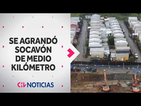 Socavón en Arauco sigue creciendo: Piden evacuar a más de 150 familias en Villa El Mirador