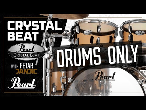 Pearl Crystal Beat Glacier Fade 8x7" Rack Tom Drum Acrylic | NEW | Authorized Dealer image 5