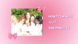 Download lagu [PLAYLIST] k-pop song girl group hearts2hearts, illit and babymonster | for studying ~ mp3