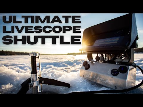 The BEST Shuttle for Garmin LiveScope | Complete Ice Fishing Set Up (LVS34 & LVS32)