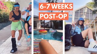 Achilles Tendon Rupture | Traveling with THE BOOT, walking on my own, and starting PT – Part 10