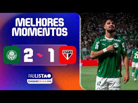 Gols e lances de Palmeiras x São Paulo
