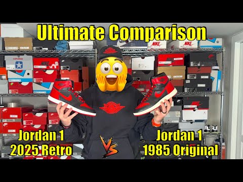 Air Jordan 1 2025 vs 1985 ULTIMATE COMPARISON - Banned OG vs RETRO