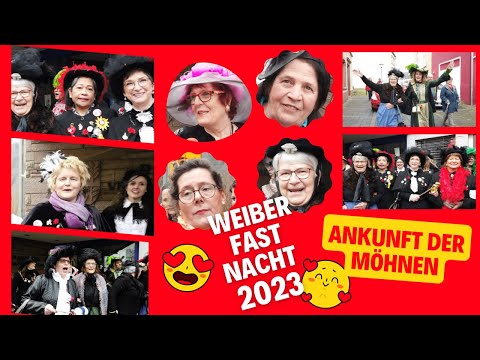 Karneval in Kyllburg - Weiberfastnacht 2023, Ankunft der Möhnen