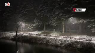 Gölcük Tabiat Parkı Beyaz Örtüyle Kaplandı