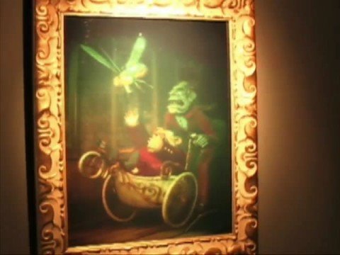 Higher Quality Video: RabbitHoles 3D Motion Holograms at Gnomon Gallery.