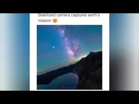Stabilized camera captures earth's rotation🤯