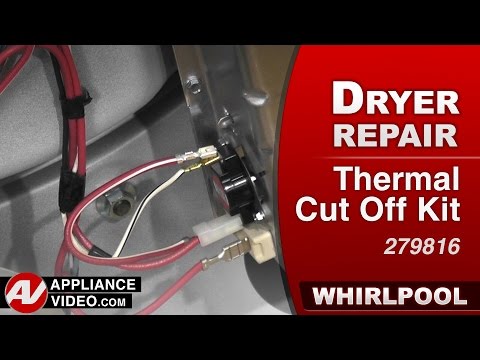 Whirlpool Dryer - Will Not Heat - Thermal Cut Off Kit Repair