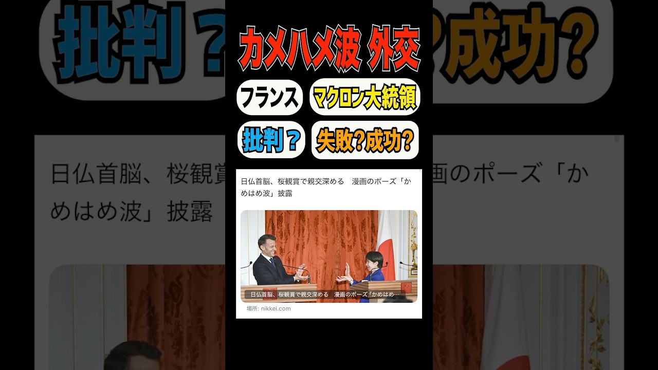 【高市早苗のカメハメ波】🇫🇷
