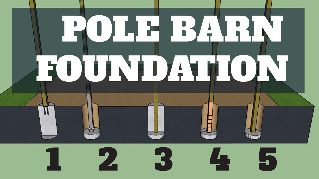 Watch video Pole Barn Foundation Options - UPDATED Now Pole Barn Foundation Options - UPDATED