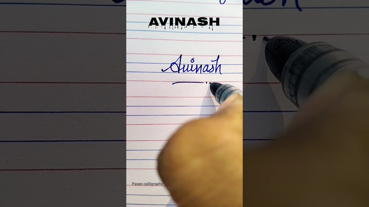 Avinash name Signature style #trending #shorts #viral #sign