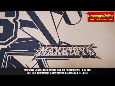 Maketoys MCB-03 Pandinus Transformers Scorponok Box Opening!