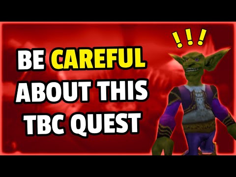 Watch This Before the release of WoW TBC Classic Anniversary