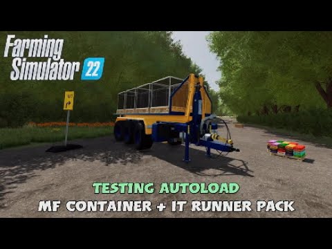 FS22 Mod Test | Testing autoload trailers for pallets # 4 (console) | Autoload Platform ITRunner