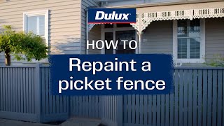 Easy guide to repaint a picket fence | Dulux