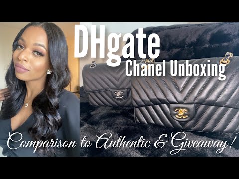 DHgate vs Real Chanel Chevron Classic flap