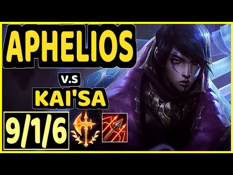 CODY SUN (APHELIOS) vs KAI'SA - 9/1/6 KDA BOTTOM ADC GAMEPLAY - NA Ranked GRANDMASTER