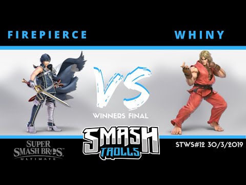 STWS #12 - WINNERS FINAL - Firepierce (Chrom) Vs.  Whiny (Ken) - SSBU Tournament