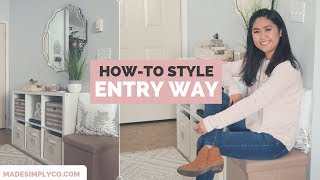 Entryway Decorating Ideas for Small Spaces | 5 Steps to an Organized Entryway